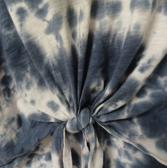 ANTHROPOLOGIE t.la Darya v neck tie dye crop top shirt - Picture 4 of 6